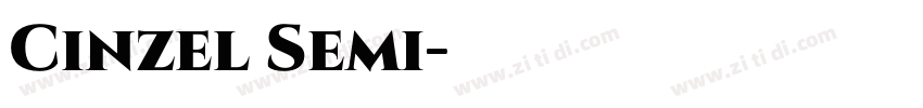 Cinzel Semi字体转换